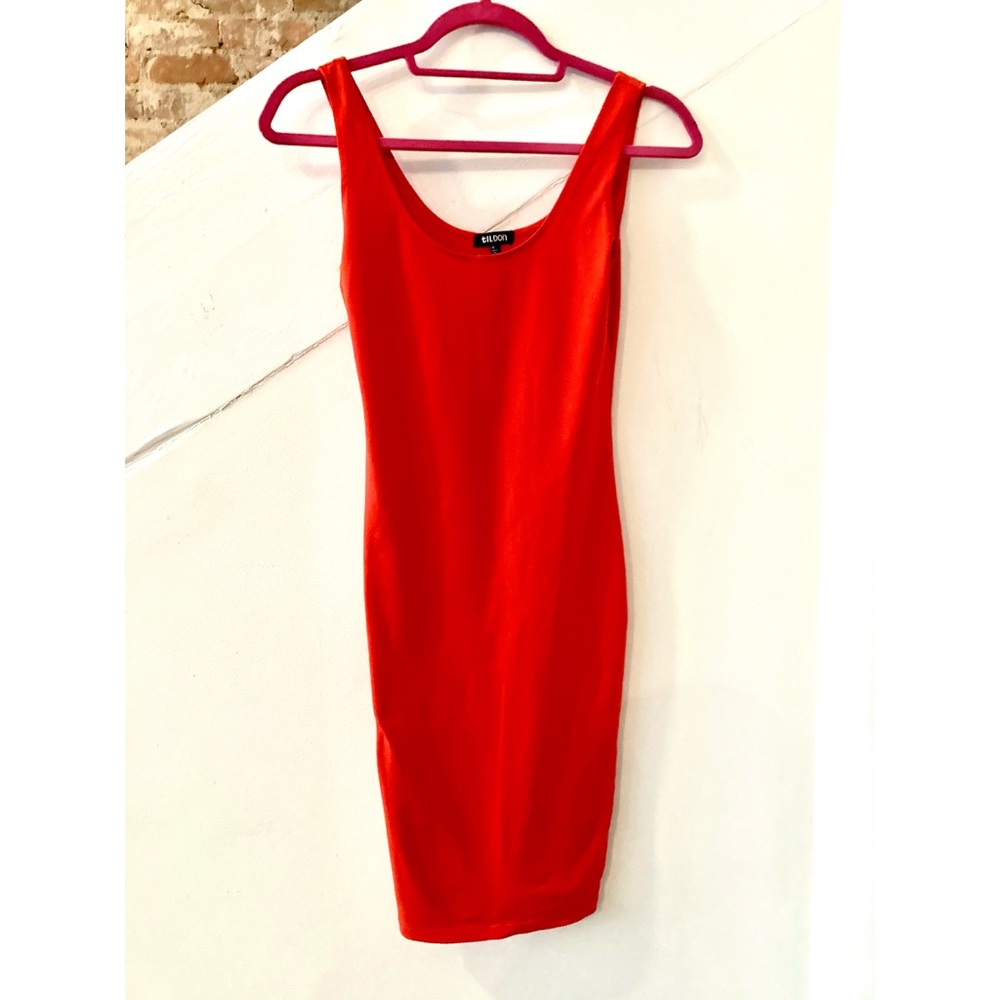 Nordstrom's Toldon Orange Body Con Mini Dress